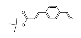 (E)-t-butyl 4-formylcinnamate Structure