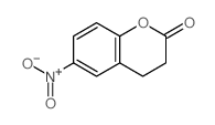 2H-1-Benzopyran-2-one,3,4-dihydro-6-nitro-结构式
