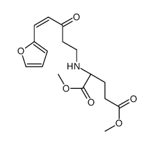 dimethyl (2S)-2-[[(E)-5-(furan-2-yl)-3-oxopent-4-enyl]amino]pentanedioate结构式