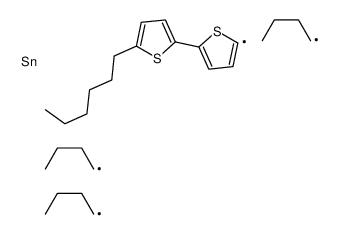 tributyl-[5-(5-hexylthiophen-2-yl)thiophen-2-yl]stannane structure