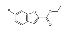 6-fluorobenzo[b]thiophene-2-carboxylic acid ethyl ester结构式