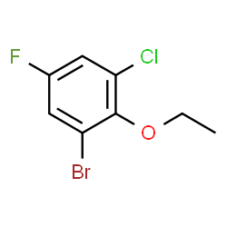 1-Bromo-3-chloro-2-ethoxy-5-fluorobenzene structure