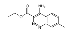 ethyl 4-amino-7-methylcinnoline-3-carboxylate结构式