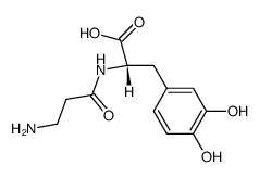 β-alanyl-L-dopa Structure