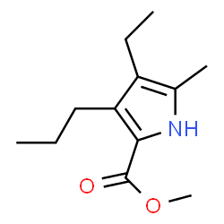 1H-Pyrrole-2-carboxylicacid,4-ethyl-5-methyl-3-propyl-,methylester(9CI)结构式