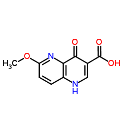 6-Methoxy-4-oxo-1,4-dihydro-[1,5]naphthyridine-3-carboxylic acid Structure