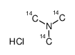trimethylamine hydrochloride, [14c]结构式