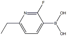 2-Fluoro-6-ethylpyridine-3-boronic acid结构式