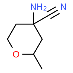 2H-Pyran-4-carbonitrile,4-aminotetrahydro-2-methyl-(9CI) Structure