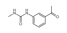 N-[3-Acetyl-phenyl]-N'-methyl-harnstoff Structure