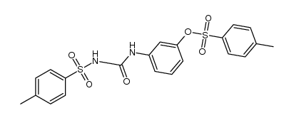 3-(3-甲苯基脲基)苯基4-甲基苯磺酸酯结构式