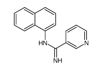 N'-naphthalen-1-ylpyridine-3-carboximidamide结构式