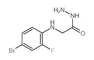 Glycine,N-(4-bromo-2-fluorophenyl)-, hydrazide structure