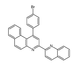 1-(4-bromophenyl)-3-quinolin-2-ylbenzo[f]quinoline Structure