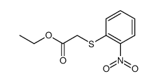 2-((2-硝基苯基)硫代)乙酸乙酯结构式