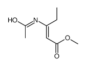 methyl 3-acetamidopent-2-enoate Structure