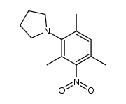 1-(2,4,6-trimethyl-3-nitrophenyl)pyrrolidine结构式