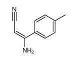 3-amino-3-(4-methylphenyl)prop-2-enenitrile Structure