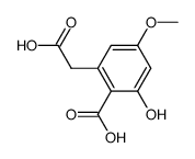 (2-carboxy-3-hydroxy-5-methoxyphenyl)acetic acid Structure