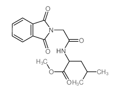 Leucine,N-(phthalimidoacetyl)-, methyl ester, L- (8CI) structure