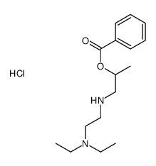 1-[2-(diethylamino)ethylamino]propan-2-yl benzoate,hydrochloride结构式