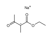 sodium enolate of ethyl 2-methyl-3-oxobutanoate Structure