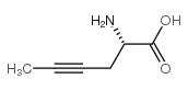 (S)-2-Amino-4-hexynoic acid structure