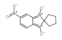 5-硝基螺[苯并咪唑-2,1-环戊烷]1,3-二氧化物结构式
