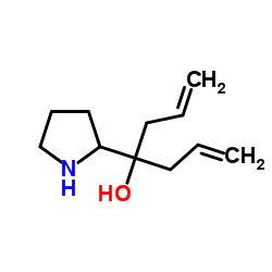 4-PYRROLIDIN-2-YLHEPTA-1,6-DIEN-4-OL Structure