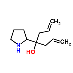 4-PYRROLIDIN-2-YLHEPTA-1,6-DIEN-4-OL structure