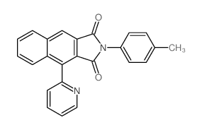 2-(4-methylphenyl)-4-pyridin-2-ylbenzo[f]isoindole-1,3-dione Structure