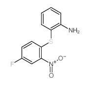 2-(4-fluoro-2-nitro-phenyl)sulfanylaniline Structure