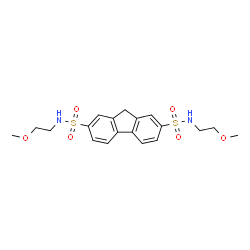 N2,N7-BIS(2-METHOXYETHYL)-9H-FLUORENE-2,7-DISULFONAMIDE Structure