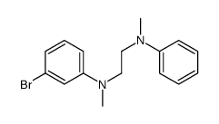 N-(m-Bromophenyl)-N,N'-dimethyl-N'-phenyl-1,2-ethanediamine结构式