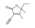 5-ethyl-4,5-dimethyl-2-oxofuran-3-carbonitrile Structure