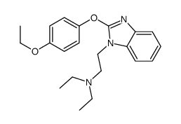2-[2-(4-ethoxyphenoxy)benzimidazol-1-yl]-N,N-diethylethanamine结构式