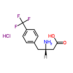 (S)-3-Amino-4-(4-trifluoromethylphenyl)-butyric acid-HCl结构式