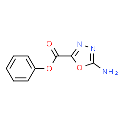 1,3,4-Oxadiazole-2-carboxylicacid,5-amino-,phenylester(9CI) structure