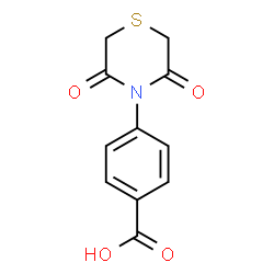 4-(3,5-DIOXO-1,4-THIAZINAN-4-YL)BENZENECARBOXYLIC ACID结构式