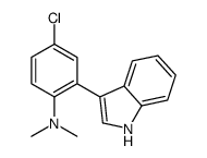 4-Chloro-2-(1H-indol-3-yl)-N,N-dimethylaniline结构式