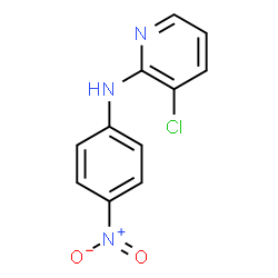 3-chloro-N-(4-nitrophenyl)pyridin-2-amine structure