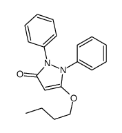 5-butoxy-1,2-diphenyl-pyrazol-3-one Structure