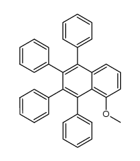 5-methoxy-1,2,3,4-tetraphenylnaphthalene Structure