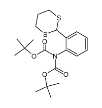 2-[2'-(N,N-di-tert-butoxycarbonylamino)phenyl]-1,3-dithiane结构式