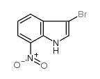 3-溴-7-硝基吲哚结构式