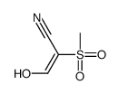 3-hydroxy-2-methylsulfonylprop-2-enenitrile结构式