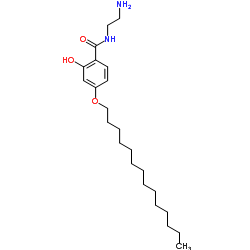 N-(2-Aminoethyl)-2-hydroxy-4-(tetradecyloxy)benzamide Structure