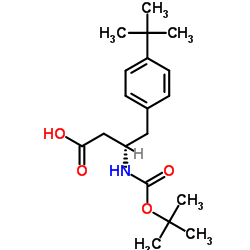 Boc-(S)-3-Amino-4-(4-tert-butylphenyl)butyric Acid Structure