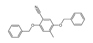 2,5-bis(benzyloxy)-4-methylbenzonitrile Structure