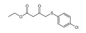 ethyl 4-[(4-chlorophenyl)thio]-3-oxobutanoate结构式
